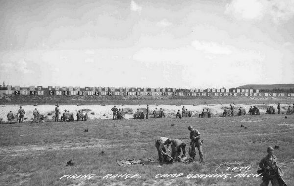 Camp Grayling - Old Postcard View (newer photo)